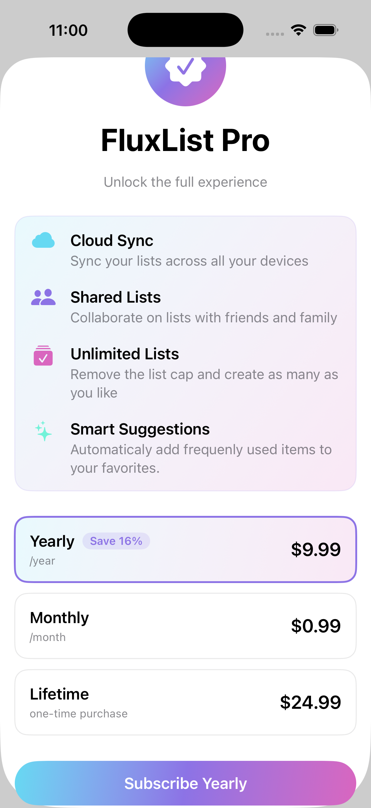 Flux List screenshot 3